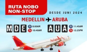 Avianca vuela ahora 4 veces por semana para Medellín